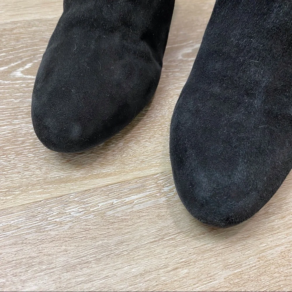 Aquatalia Suede Leather Wedge Ankle Booties